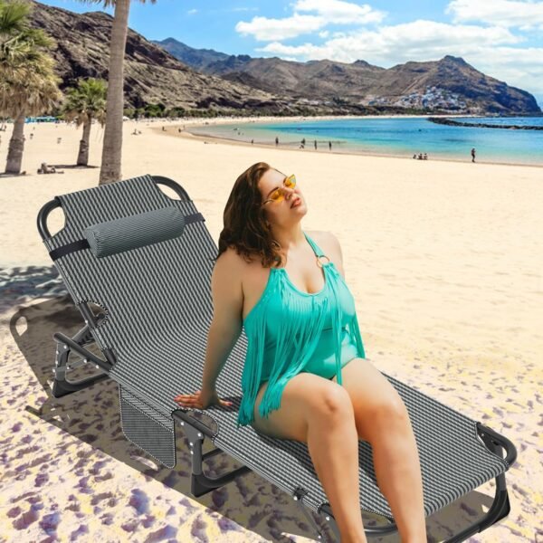 MOPHOTO Folding Chaise Lounge Chair Review Versatile Heavy Duty Patio Seating