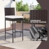 PayLessHere Outdoor Bar Stools Review Durable Wicker Patio Chairs with Cushions