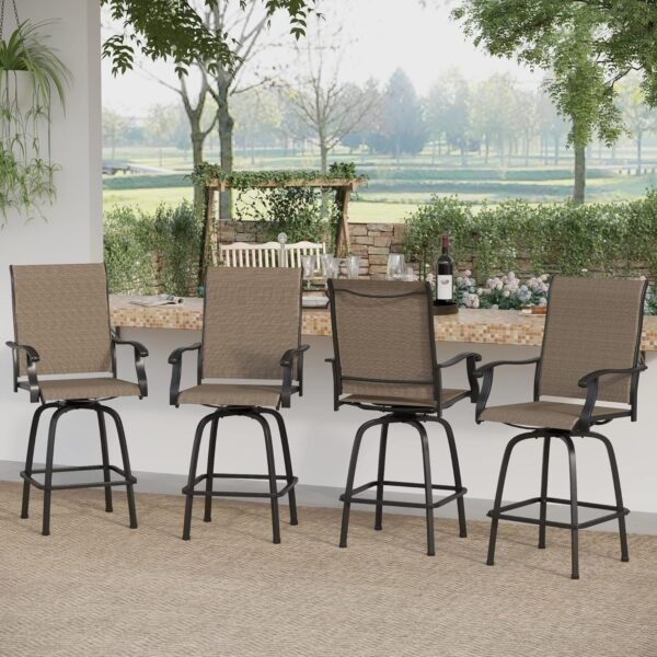 Sophia & William Patio Swivel Bar Stools Review Stylish Comfort and Durability Combined