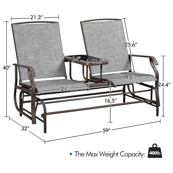 Yaheetech 2-Seat Outdoor Glider Review Best Patio Swing Bench for Relaxation