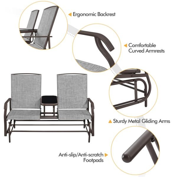 Yaheetech 2-Seat Outdoor Glider Review Best Patio Swing Bench for Relaxation